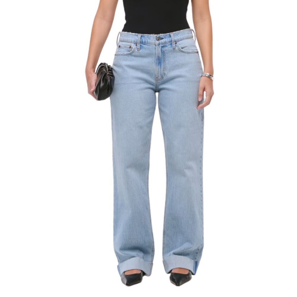 Abercrombie & Fitch Jeans Womens 33 16 Short Blue Curve Love The‎ Baggy Low Rise